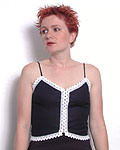 lace trim corset top (L)