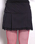 pinstripe skirt (S)