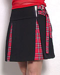 plaid pleats mini (S)